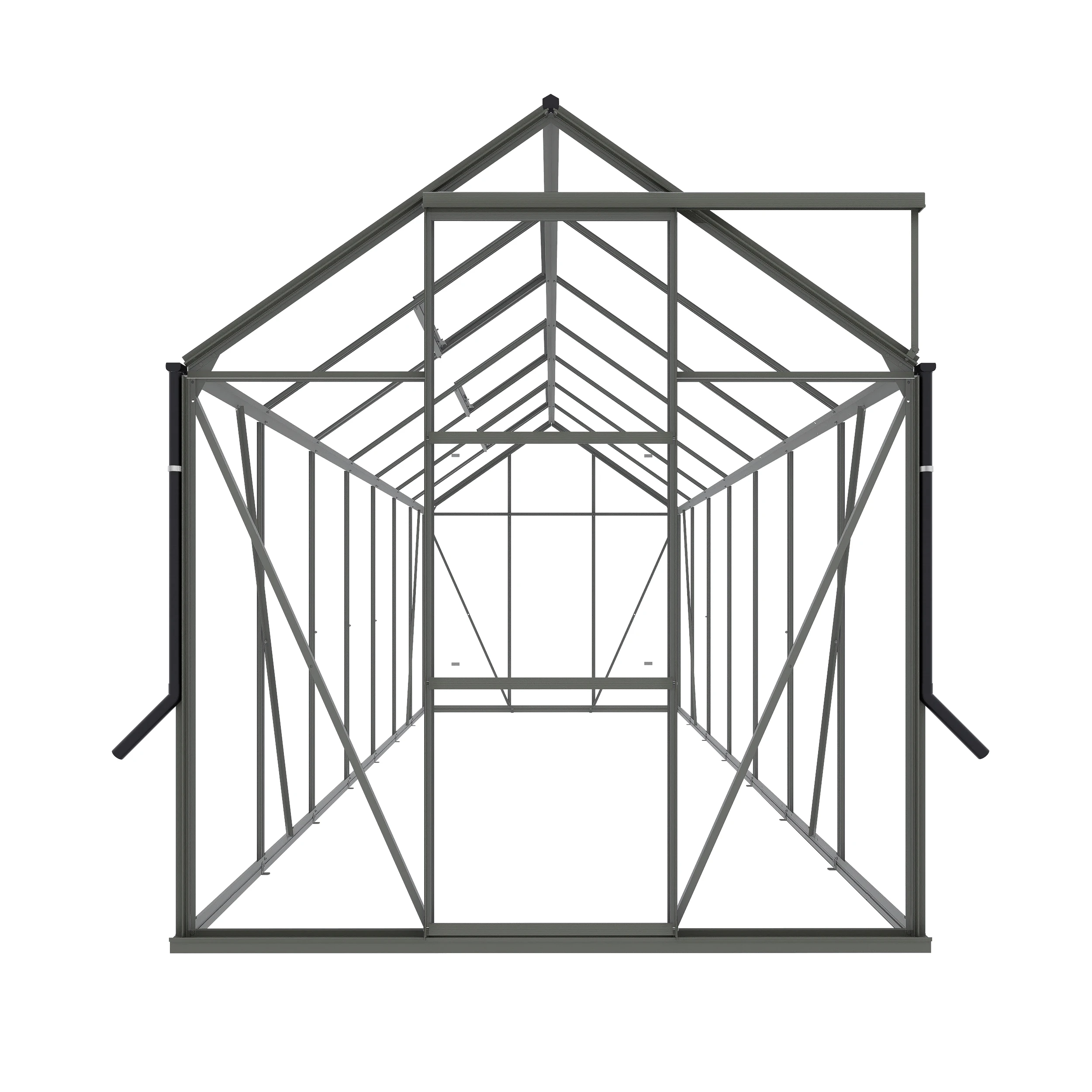 Royal Well Tuinkas Kate V Groengrijs 192 x 436 x 217 cm - Afbeelding 4